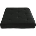 8-Inch Independently Encased Coil Futon Mattress Full Size Black I9623