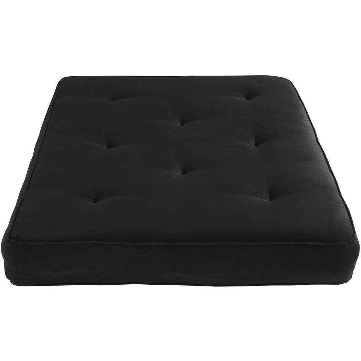 8-Inch Independently Encased Coil Futon Mattress Full Size Black I9623