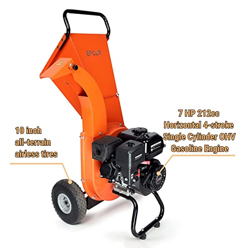 7 HP 212cc Gas Powered Wood Chipper Shredder Mulcher C407