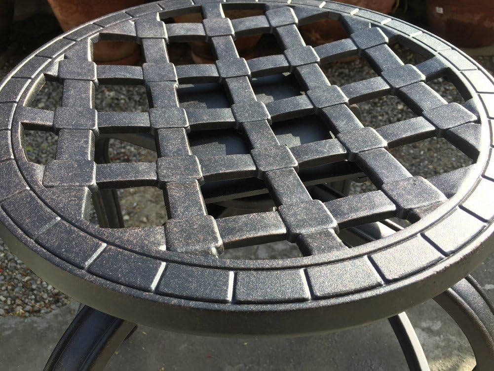 Set of 4 Swivel Cast Aluminum Patio Bar Stools S4558