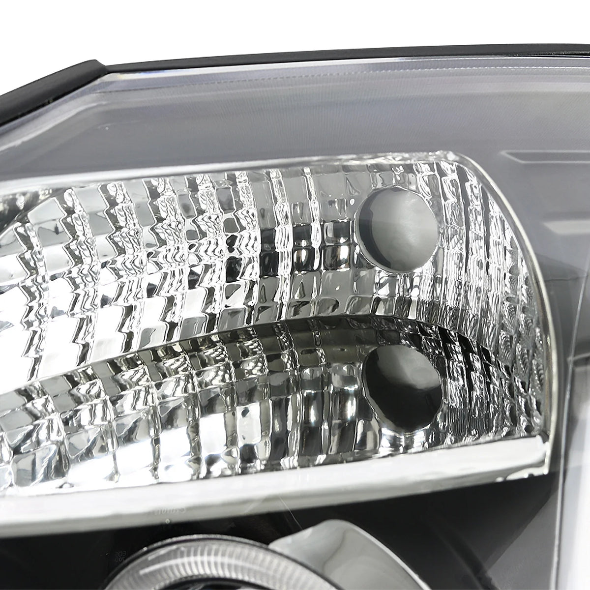 Black Halo Projector Headlights and LED Tail Lamps Combo for Nissan Titan H944