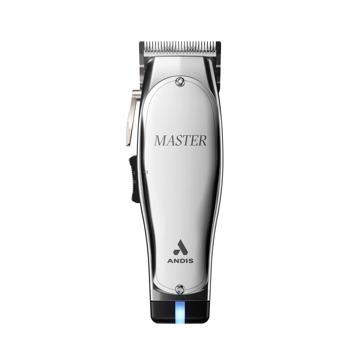 Silver Corded/Cordless Hair Trimmer with Adjustable Carbon Steel Blade A763