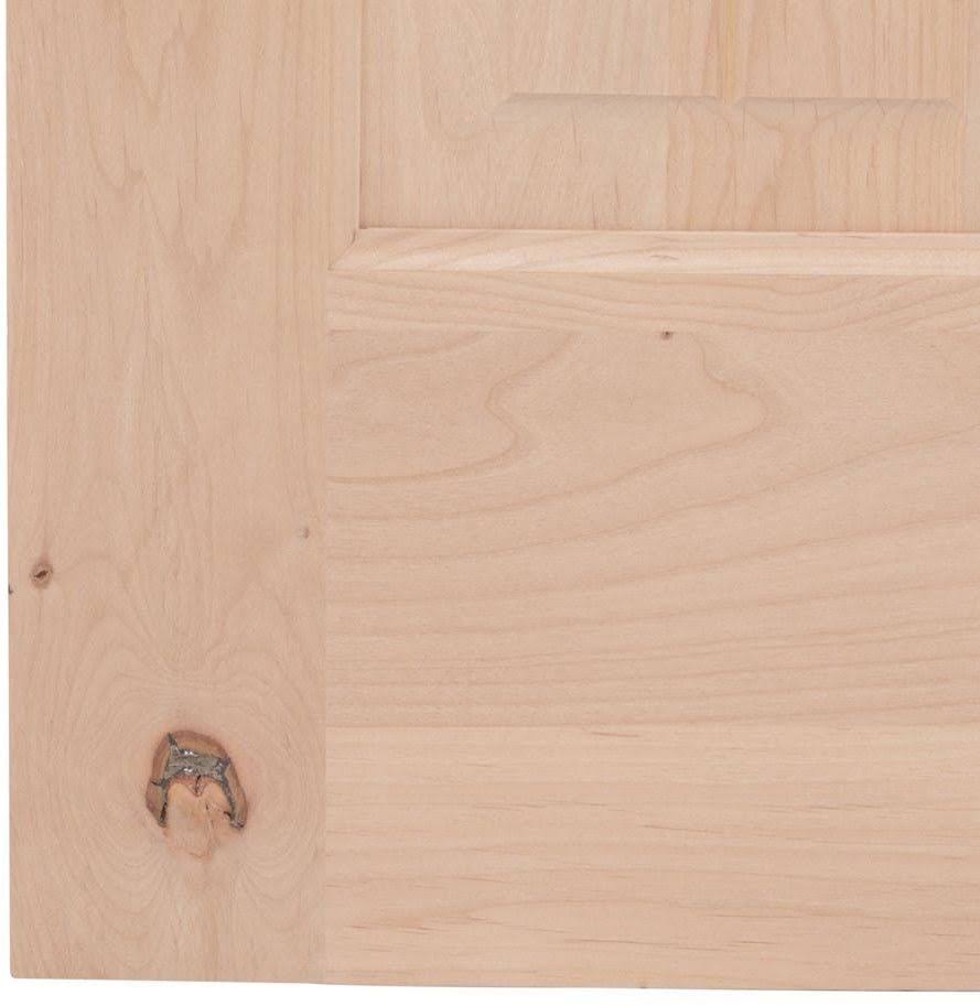 28 in. x 80 in. Rustic Knotty Alder 2-Panel Solid Door I67360