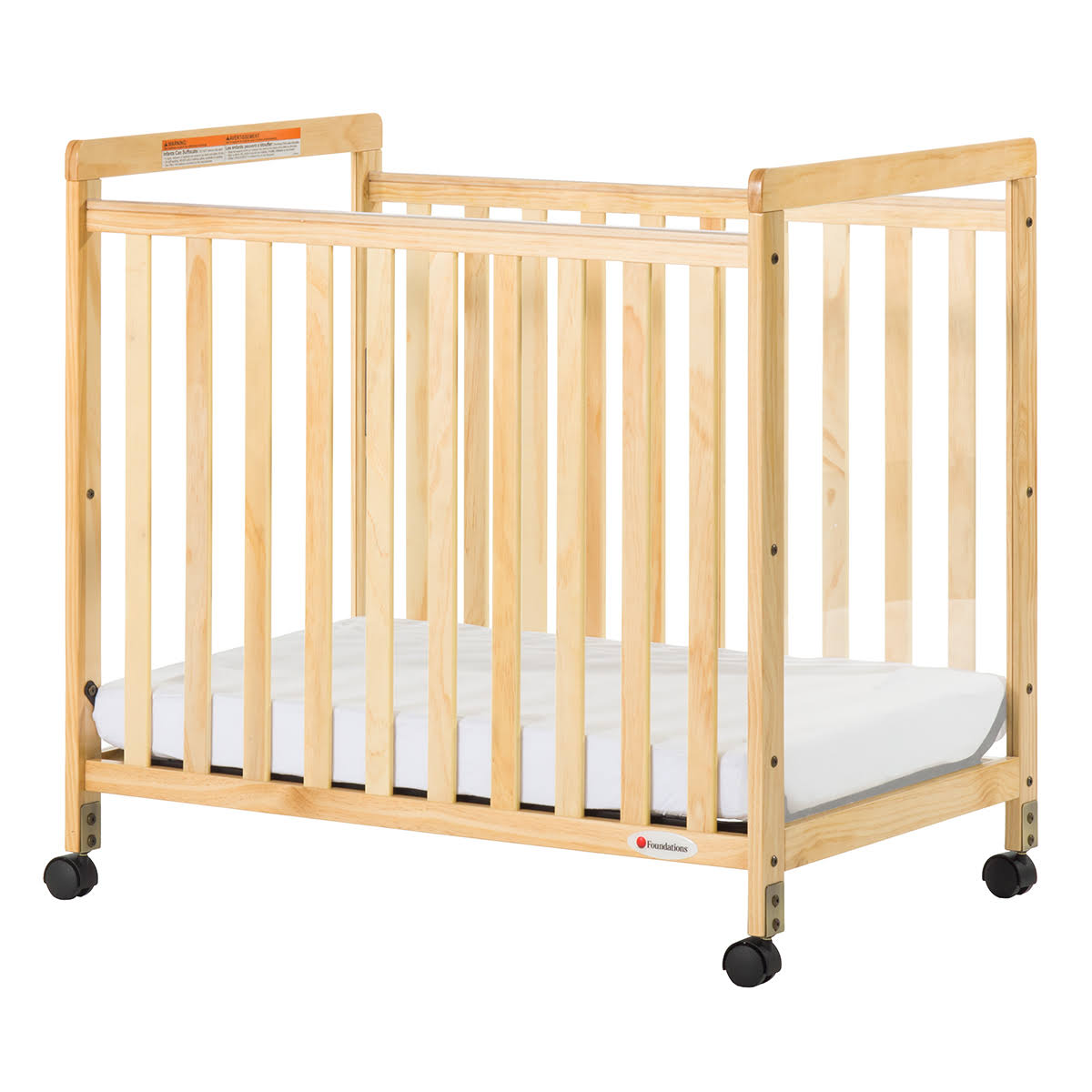 SafetyCraft Fixed Crib with Clear End Panels S4031