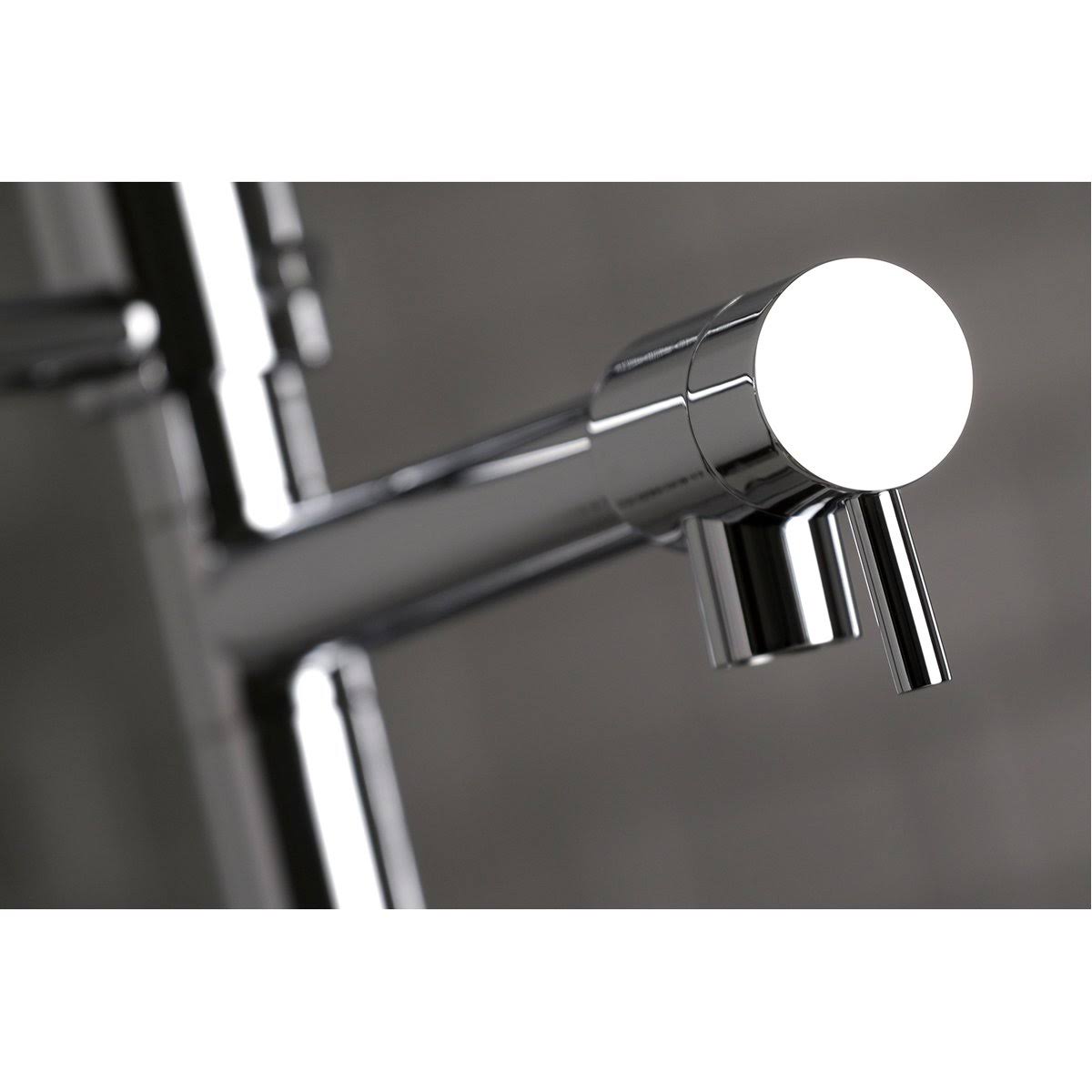Single-Handle Pre-Rinse Kitchen Faucet Brushed Brass F24254