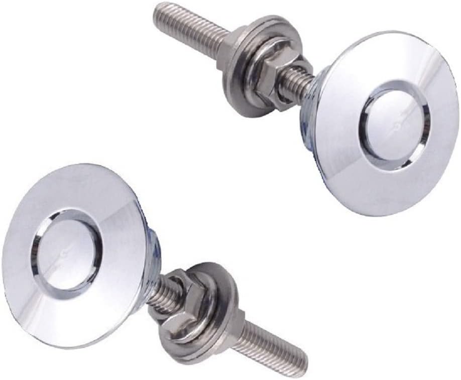 2 Pack Quick Release Latch Lock Clip Push Button Bonnet Kit 1.25in/32mm Aluminum Alloy L97412