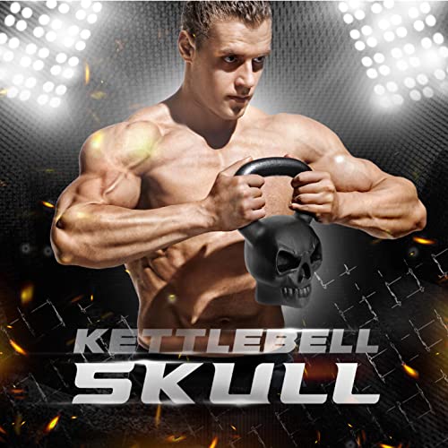 Cast Iron Kettlebell with Anti Slip Powder Coated Handle Y34881