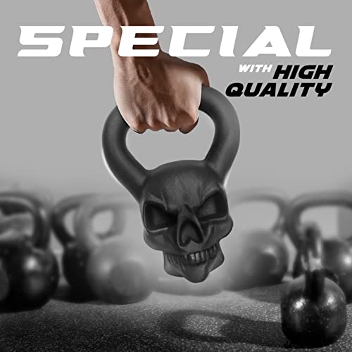 Cast Iron Kettlebell with Anti Slip Powder Coated Handle Y34881