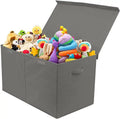 Large Toy Chest with Flip-Top Lid (Gray) L652