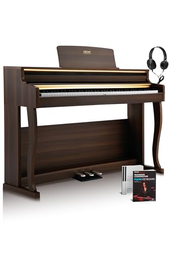 88-Key Weighted Digital Piano Keyboard with Triple Pedal Y53338