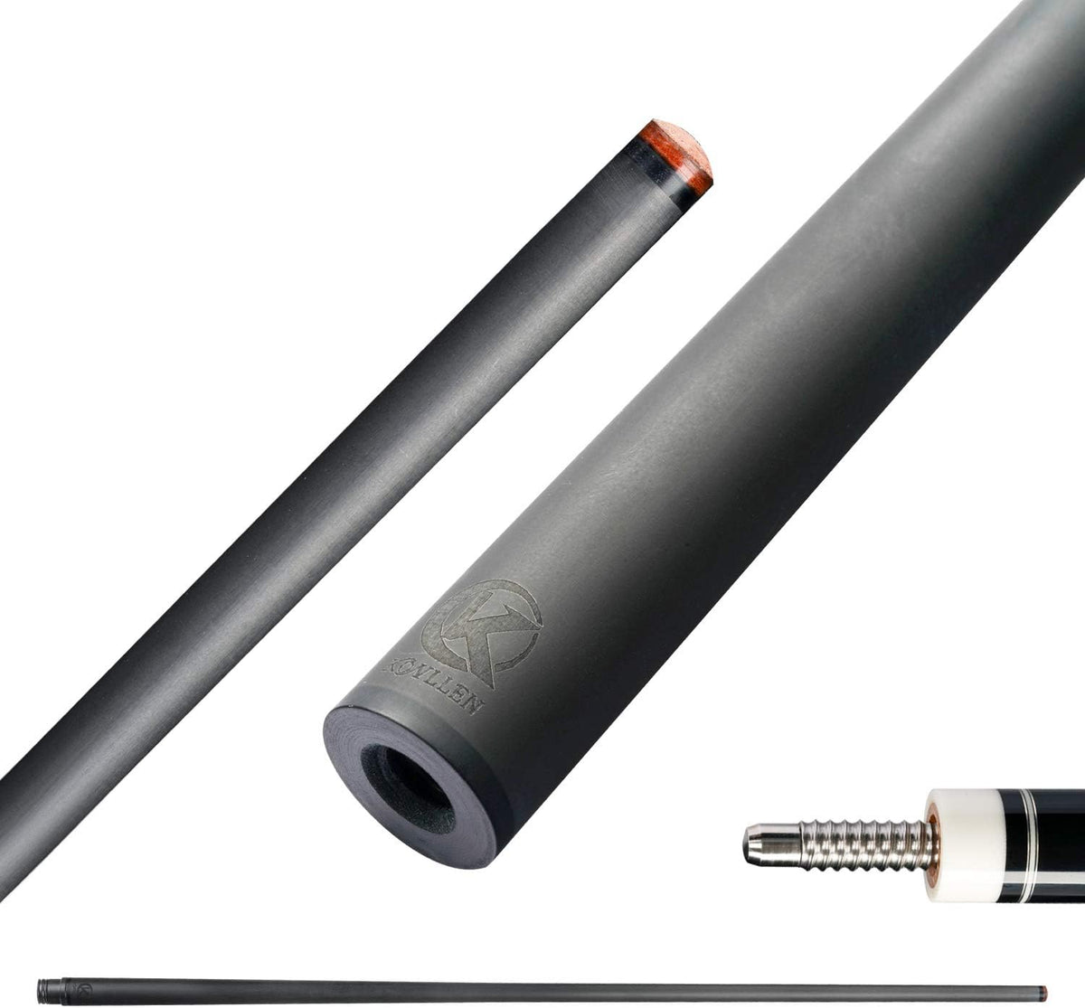 Carbon Fiber Pool Cue Shaft 12.9mm Tip 29'' Length N185