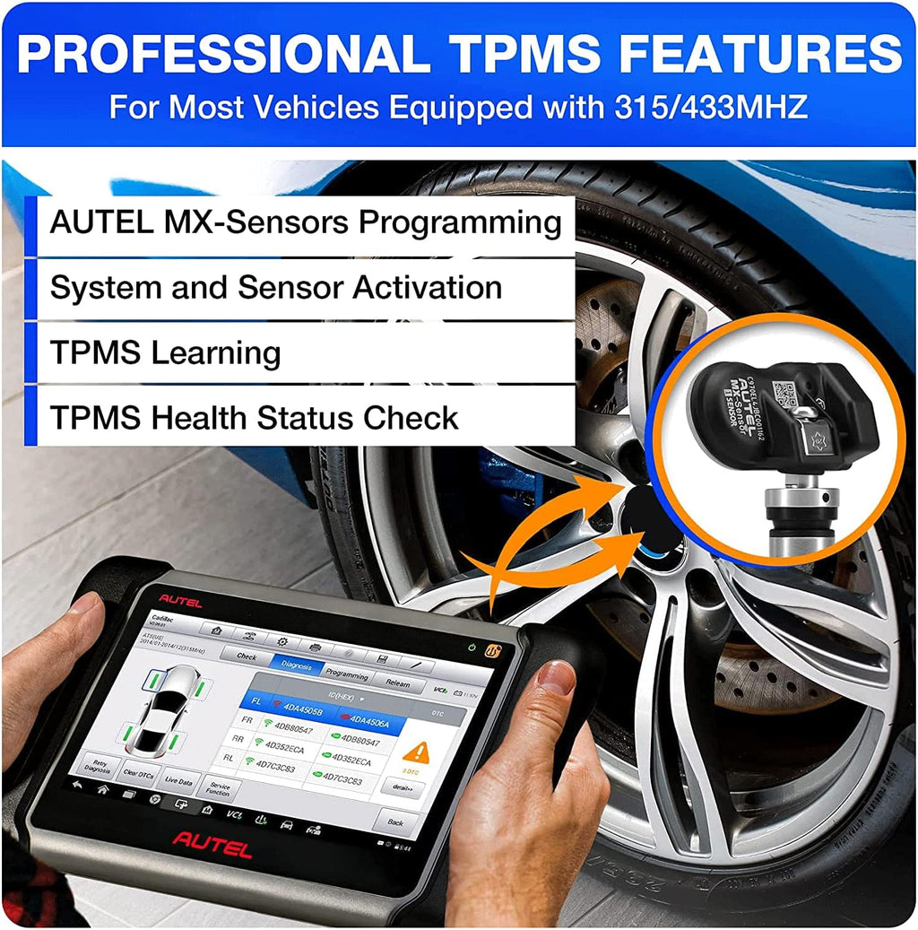 OBD2 Diagnostic Tool with TPMS and Sensor Programming F8610