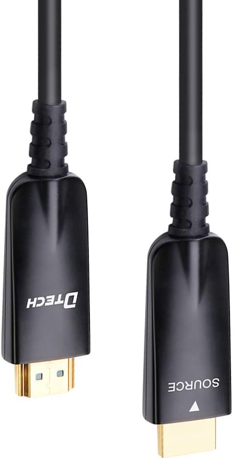 75ft Fiber Optic HDMI Cable 4K 30Hz 1080p 60Hz Black T7634