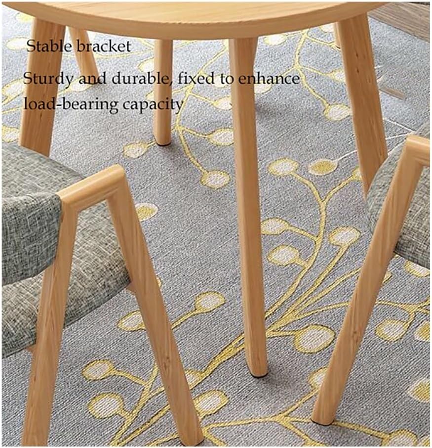 Round Faux Marble Dining Table Set with Upholstered Chair Q4121