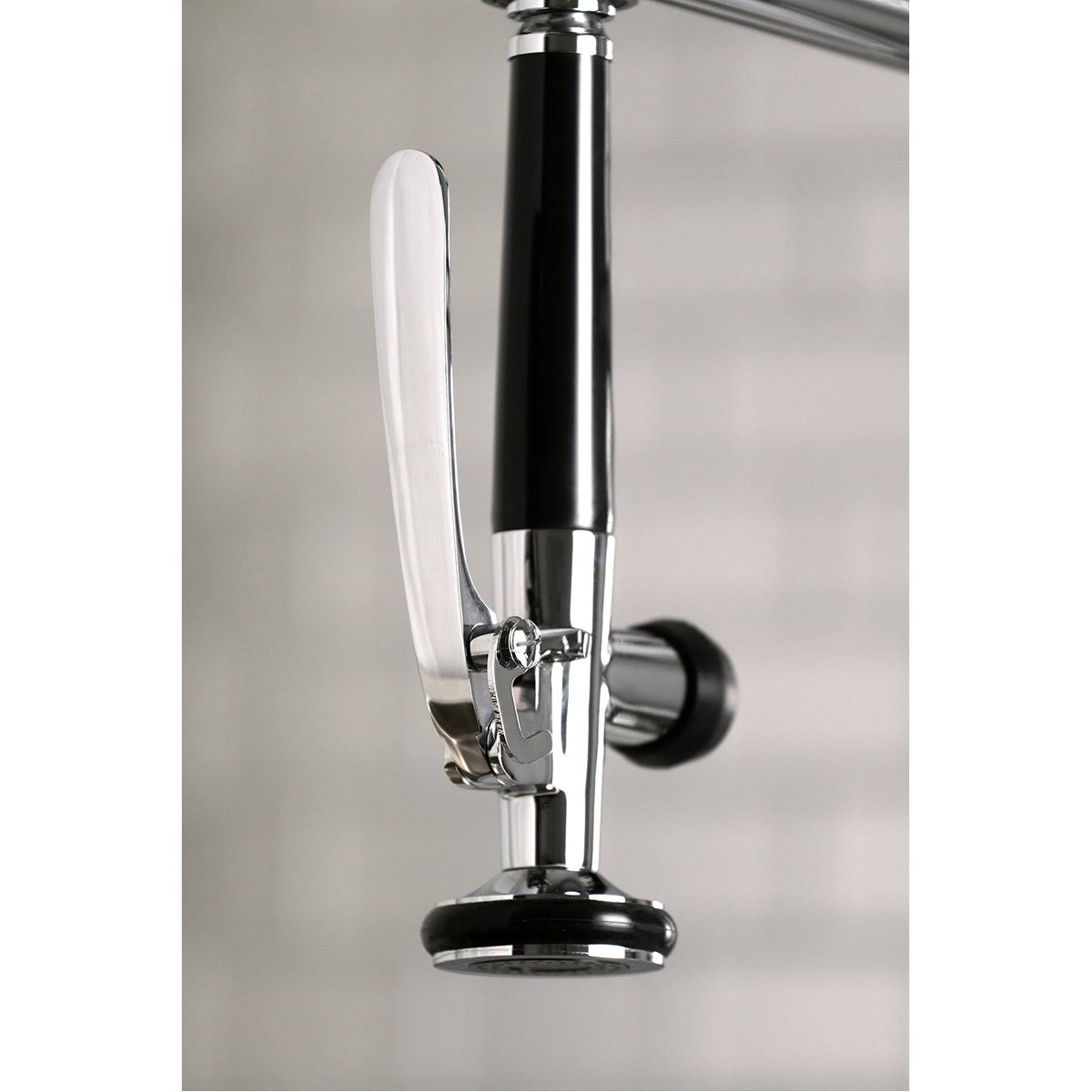 Single-Handle Pre-Rinse Kitchen Faucet Brushed Brass F24254