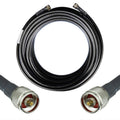 50-ohm N-Male to N-Male Black Coax Cable 60ft L91037