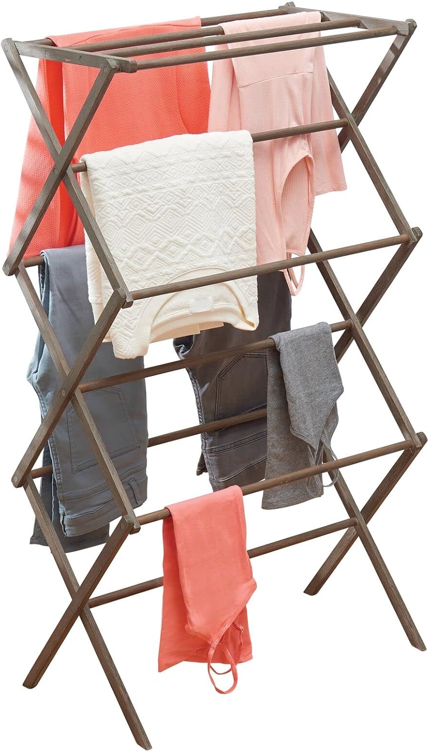 Bamboo Foldable Laundry Drying Rack X219363