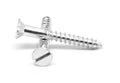 Wood Screw Slotted Flat Head Low Carbon Steel Zinc Plated J1473