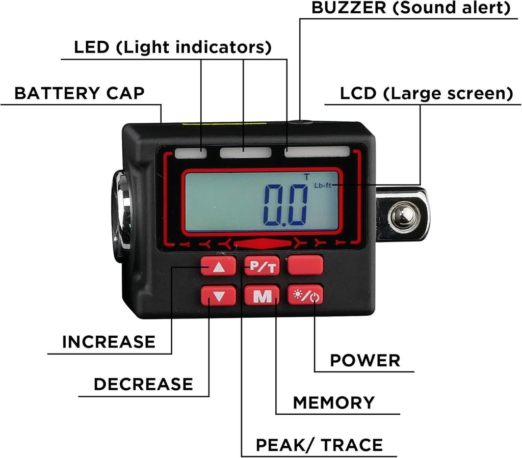 1/2-Inch Digital Torque Adapter Y371