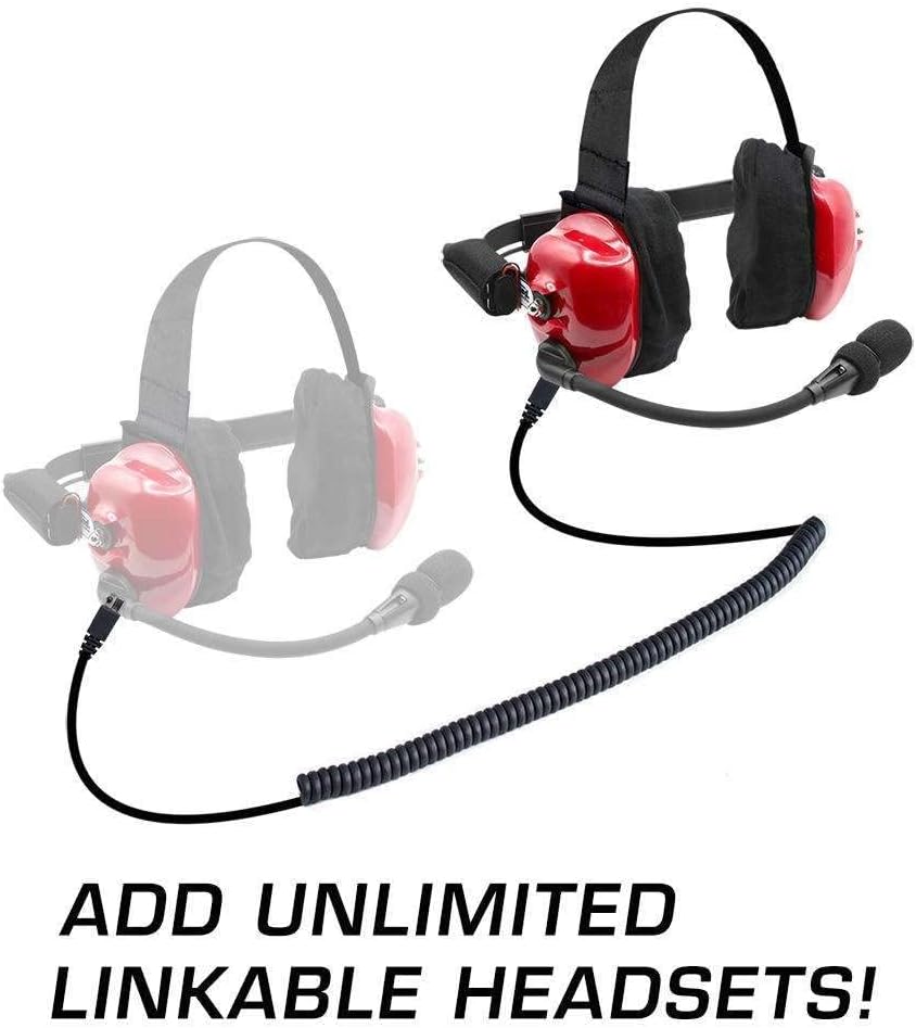 Two Way Over The Ear Headset with Mic and Cable K595