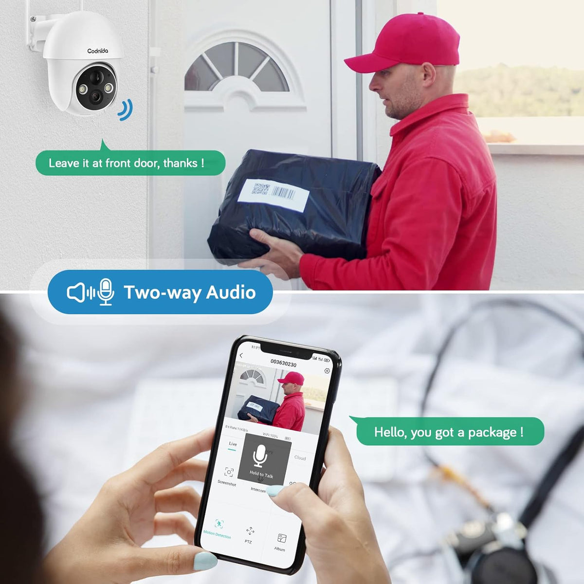 Wireless Outdoor Solar Security Camera with Night Vision Q7969