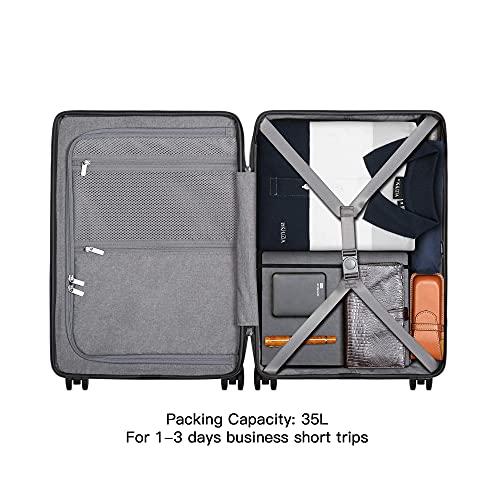 20" Lightweight PC Hardside Carry-On Luggage with Wheels and TSA Lock E4468