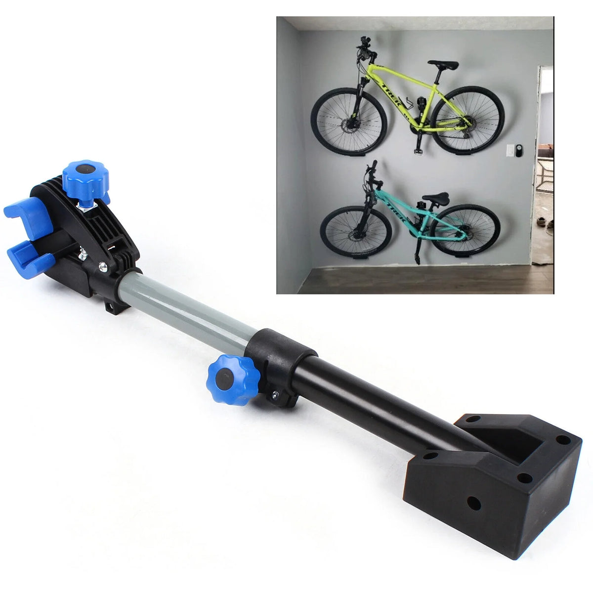 Wall Mount Bike Repair Stand Folding Clamp Cycle Bicycle Display Rack N21361