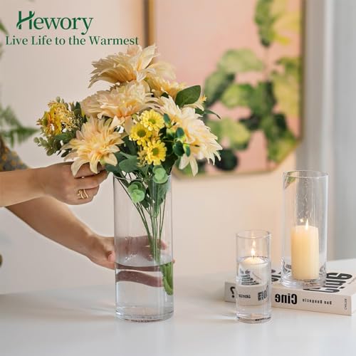 3 PCS Clear Glass Cylinder Candle Holder M130