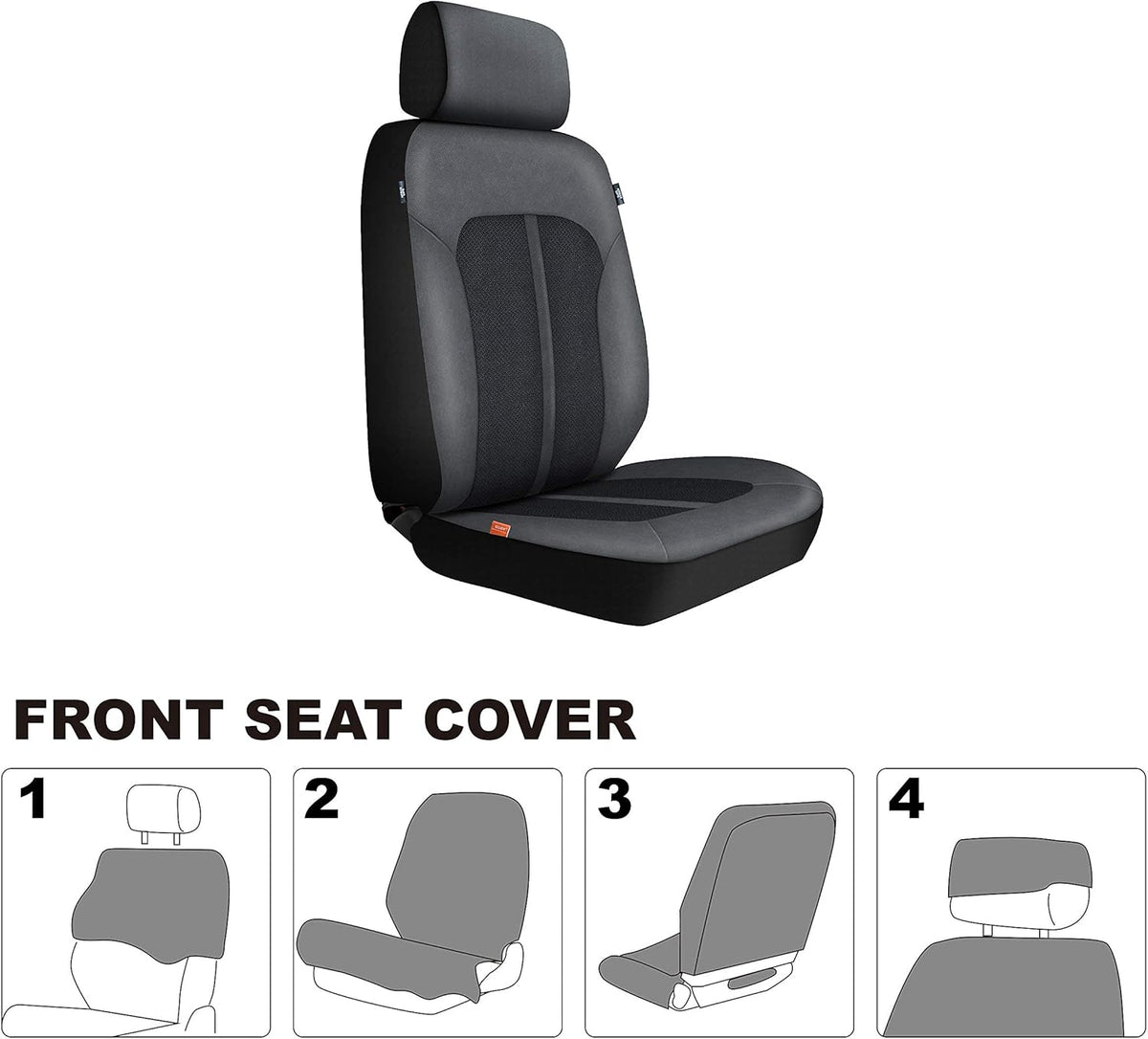 Black 9pc Car Seat Covers W94851