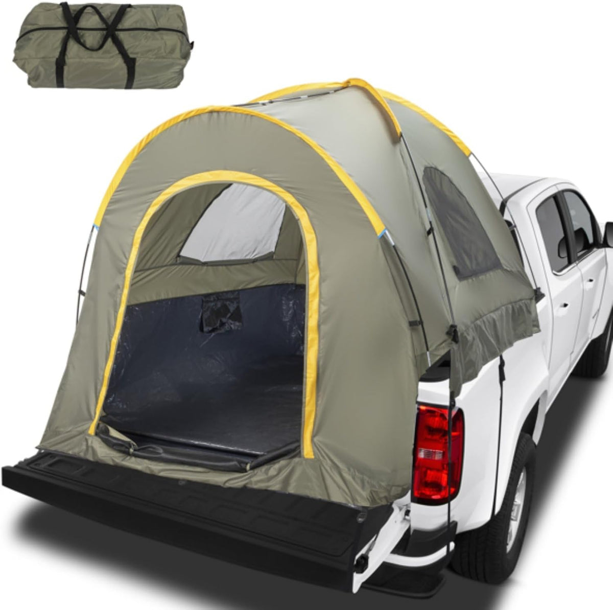Waterproof PU2000mm 2-Person Truck Tent for 6.2-6.8 Ft Bed with Carry Bag C7717