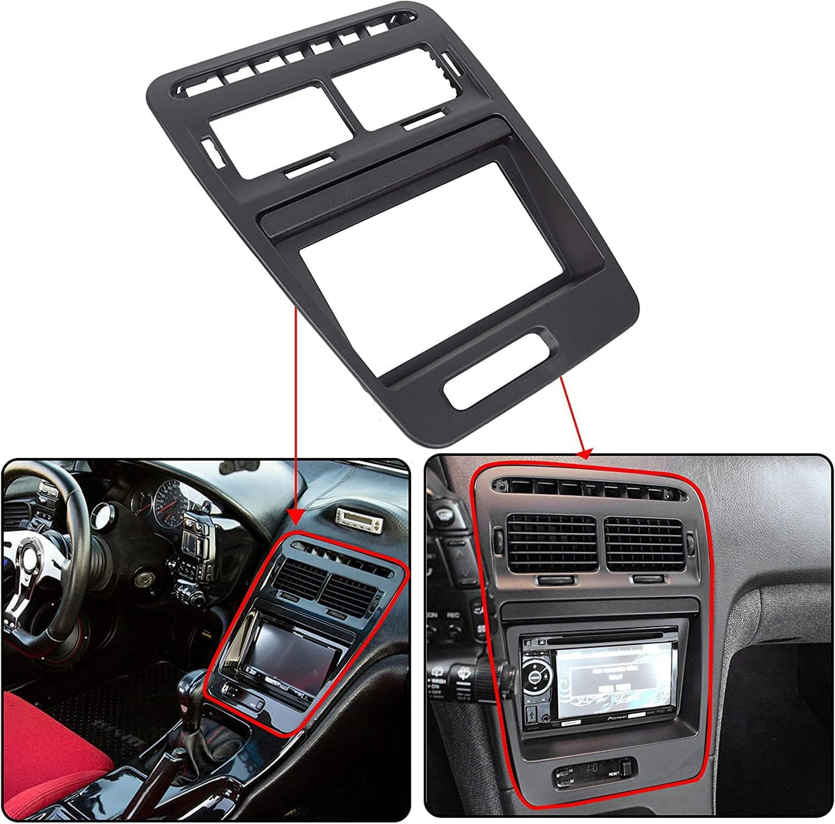 Double Radio Bezel with Stock Finish J6590