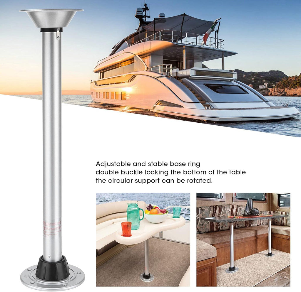 Height Adjustable Swivel Table Leg with Stable Base Ring P36878
