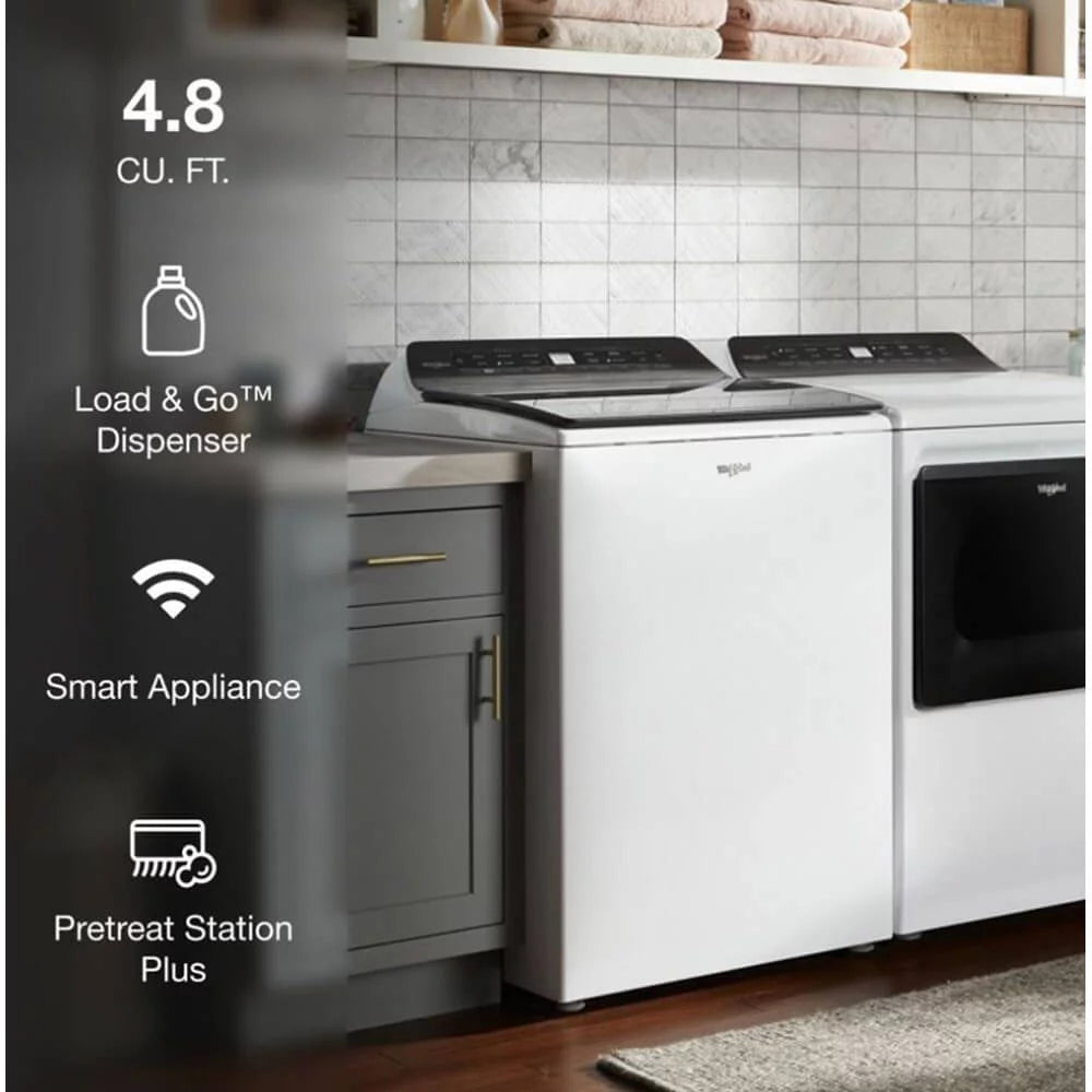White 4.8 Cu. Ft. Top Loading Washing Machine Q295