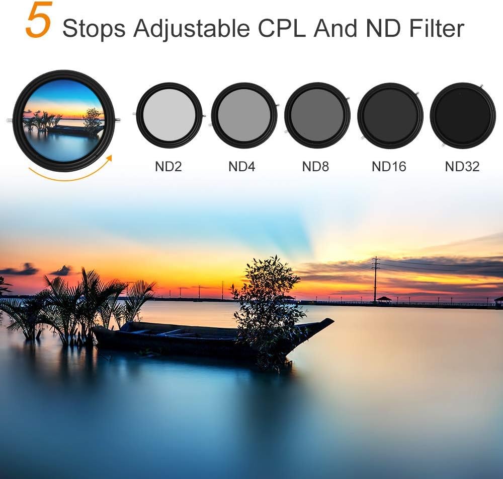 62mm Variable ND and CPL Filter 2 in 1 V703932