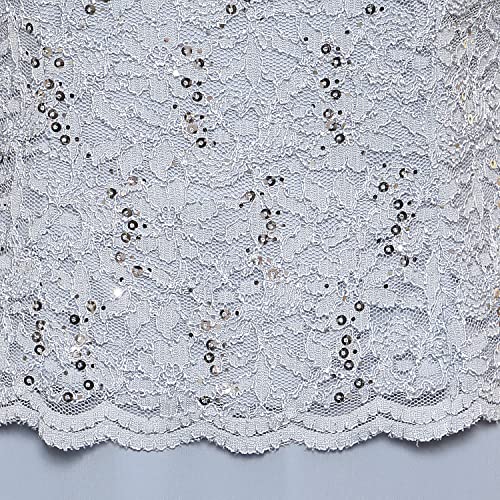 3/4 Sleeve Stretch Lace Bodice One Piece Dress E28079