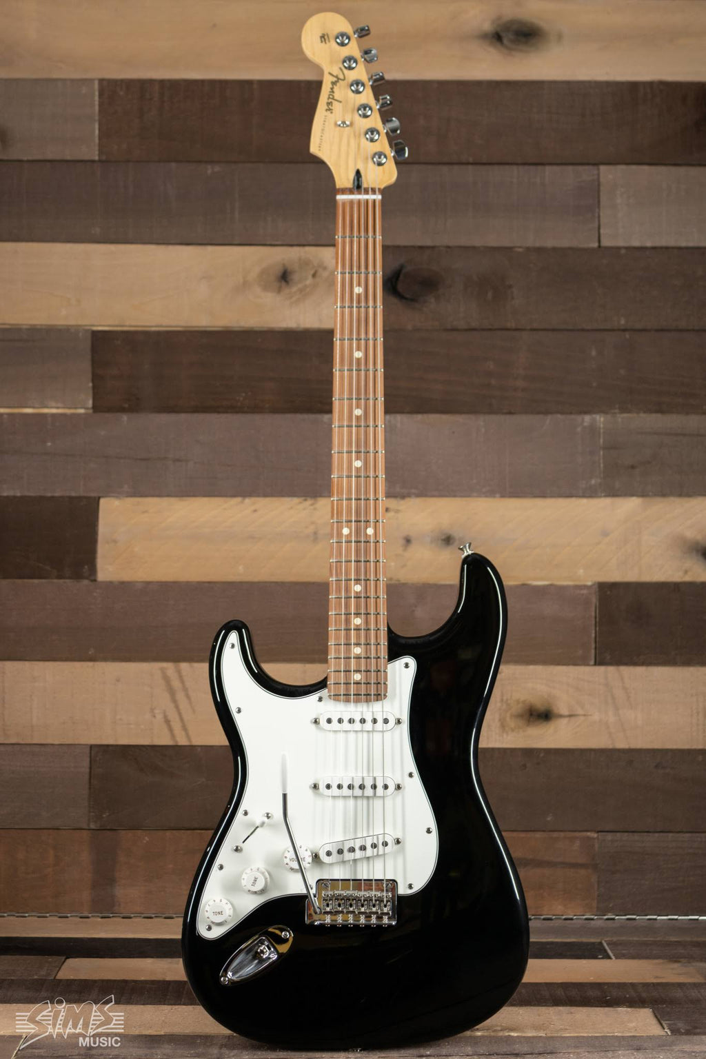 Black Left-Handed Electric Guitar A63717