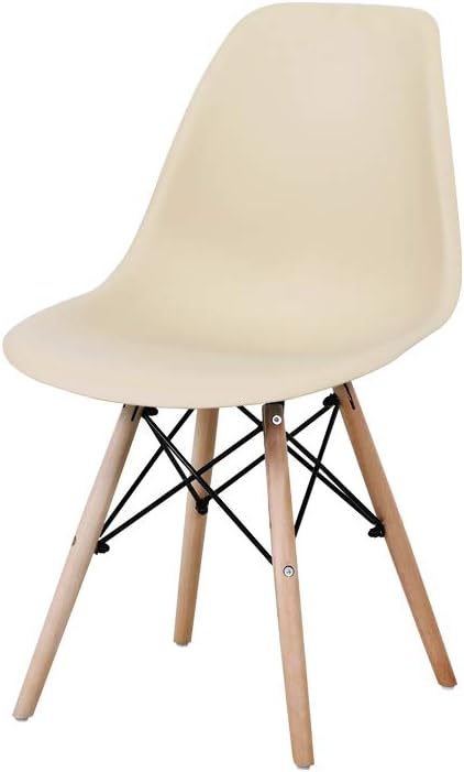 Black Plastic Shell Dining Chair Set of 1 Q720010