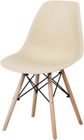 Black Plastic Shell Dining Chair Set of 1 Q720010