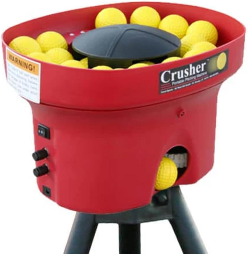 Mini Lite-Ball Pitching Machine with Steel Tripod & 8 Hour Battery U740198