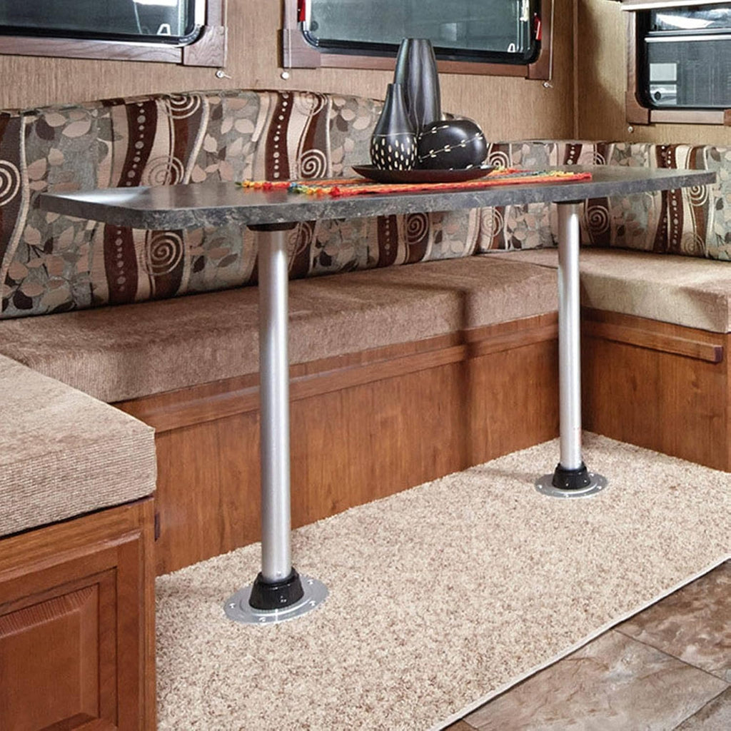 Height Adjustable Swivel Table Leg with Stable Base Ring P36878