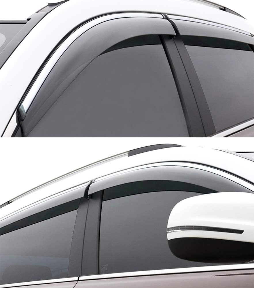 Car Window Visor Vent Shade Deflector Sun Rain Guards J308