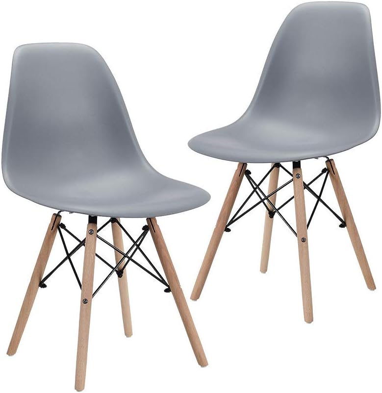 Black Plastic Shell Dining Chair Set of 1 Q720010