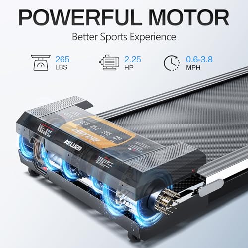 2 in 1 Under Desk Treadmill with Remote Control F719745