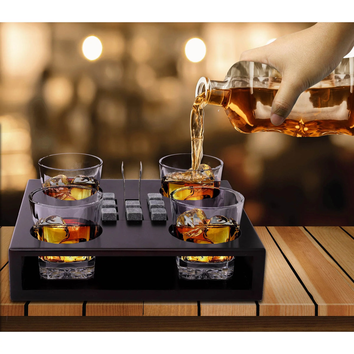 Old Fashioned Whiskey Glasses Set C373
