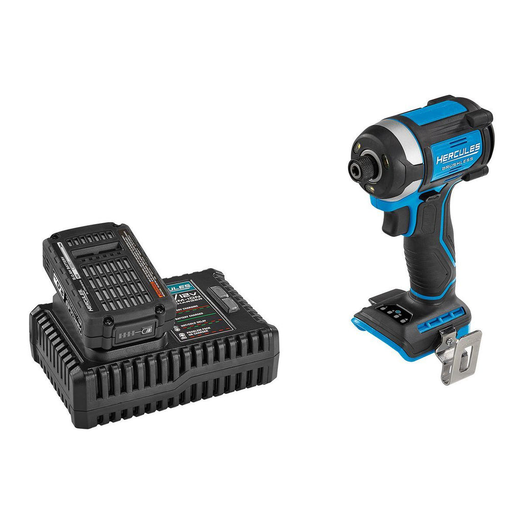 20V Brushless Cordless 1/4 in. 3-Speed Impact Driver Kit with 2 Ah Battery and Charger I728