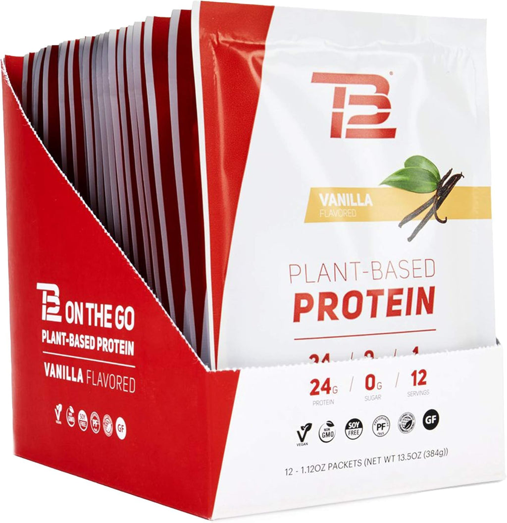 Vanilla Plant Based Pea Protein Powder, 18 Servings, Pack of 2 D3712