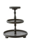 3 Tier Wooden Display Stand Black K242744