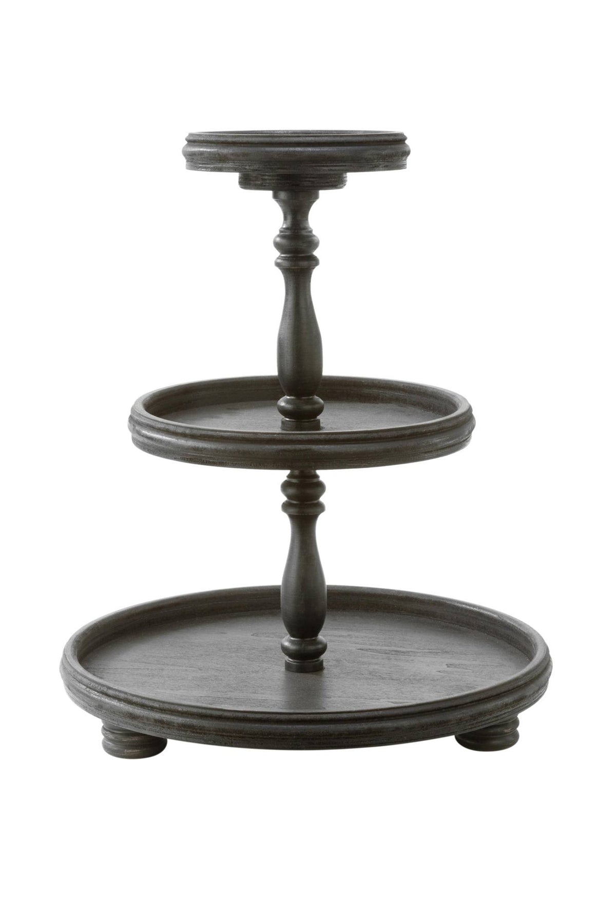 3 Tier Wooden Display Stand Black K242744