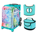 Turquoise Sport Bag with Seat Cover and Lunchbox M15075