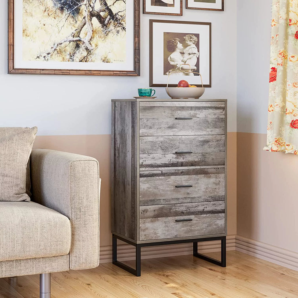 4 Drawer Wood Dresser U928325
